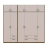 Kleiderschrank mit Aufsatz Doros Rondi Artisan Eiche/Kaschmir 2+4 Türen 242x52x236 (42005668)