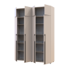 Kleiderschrank mit Regalen und Aufsatz Doros Kasper Kaschmir 2+2 Türen 180x48x245 (42005540)