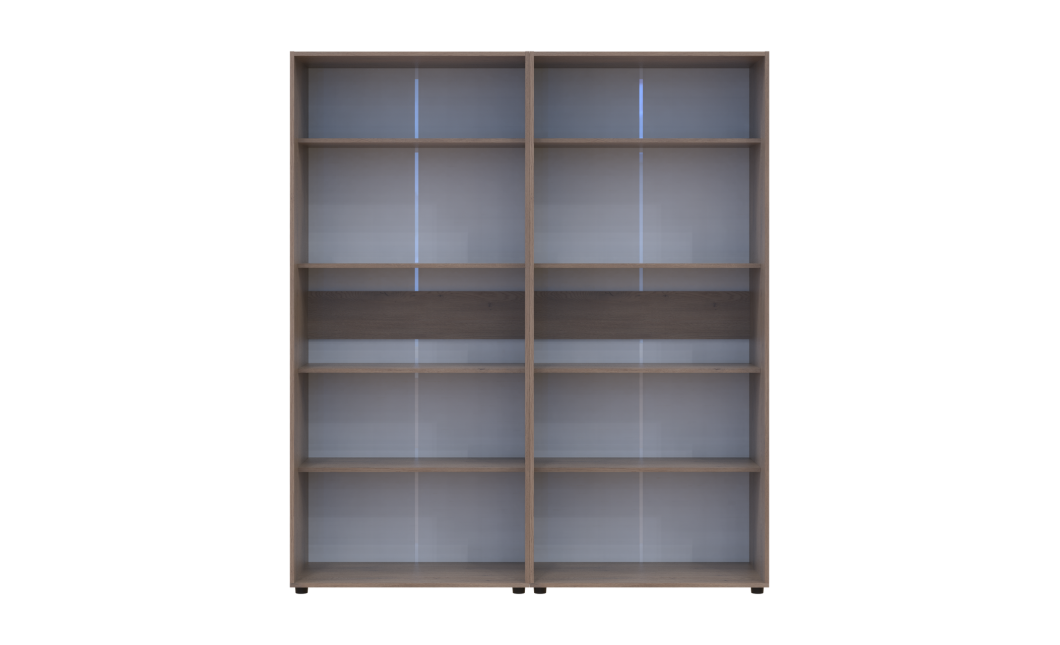 Kleiderschrank mit Regalen Doros Kasper Cremona Cannolo 2+2 Türen 180x48x204 (42005531)