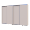 Kleiderschrank Doros Sigma Slim Schiebetüren Kaschmir 2+2 Türen 310x45x214.4 (42005608)
