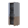 Kleiderschrank Doros Thorn Cremona Cannolo/Grau 2 Türen Böden 90x51,6x200 (44900456)