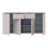 Kommode Doros Ron 7 Kaschmir 4 Türen 2 Schubladen 160x38x81 (41516049)