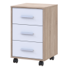 Rollcontainer Doros T3 Sonoma Eiche Weiß 43x42x66,4 (41902060)