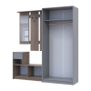 Flurmöbel Set Bela + Kleiderschrank Promo Cremona Cannolo/Grau 190x48x204 (42005331)