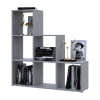 Regalsystem Doros Step 3x3 Grau offen 102,6x28,8x106,1 (41516178)