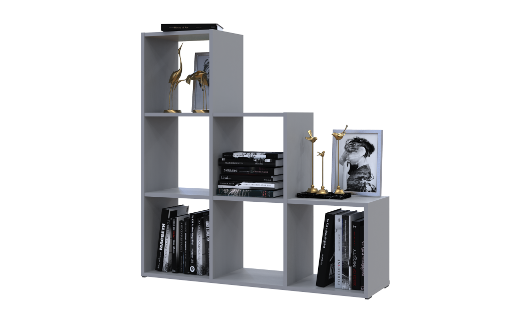 Regalsystem Doros Step 3x3 Grau offen 102,6x28,8x106,1 (41516178)