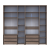 Kleiderschrank mit Schubladen und Aufsatz Doros Kasper Cremona Cannolo 3+3 Türen 270x48x245 (42005579)