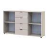 Kommode Doros Ron 5 Kaschmir 2 Türen 4 Schubladen 140x38x81 (41516047)