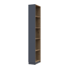 Regalsystem Doros Dale Kleiderschrank Anthrazit/Ewok Eiche 52x28x220 (41516267)