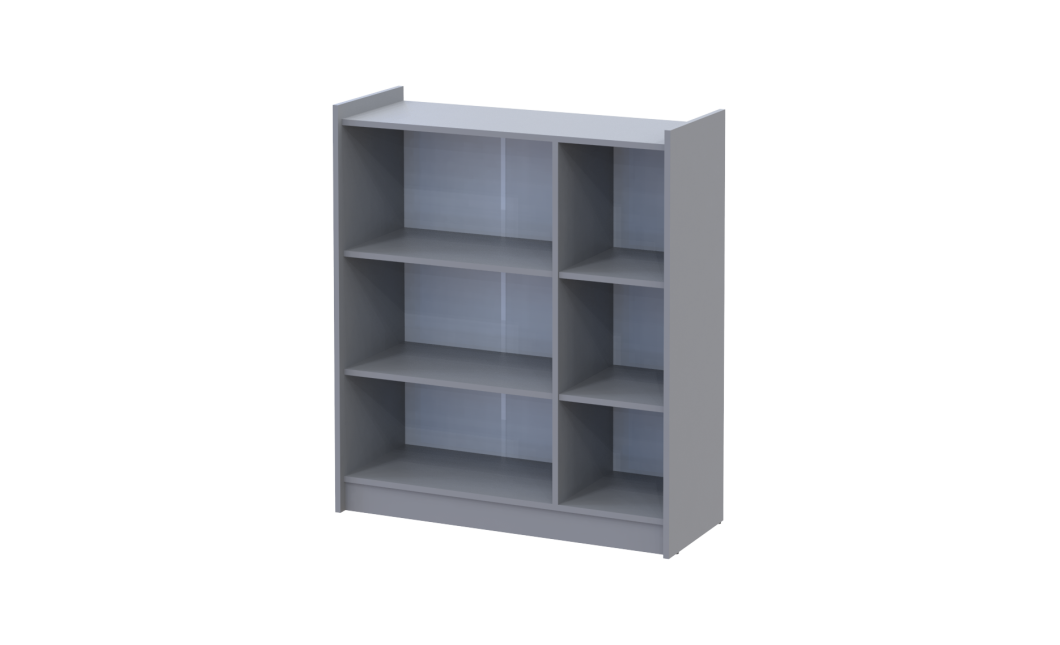 Schuhschrank Doros Kassel mit Spiegel Grau 3 Türen 97×40×110 (42005509)