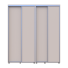 Kleiderschrank Doros Sigma Slim Schiebetüren Kaschmir 2+2 Türen 190x45x214.4 (42005584)
