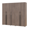 Kleiderschrank mit Regalen und Schubladen Doros Kasper Cremona Cannolo 2+3 Türen 225x48x204 (42005551)