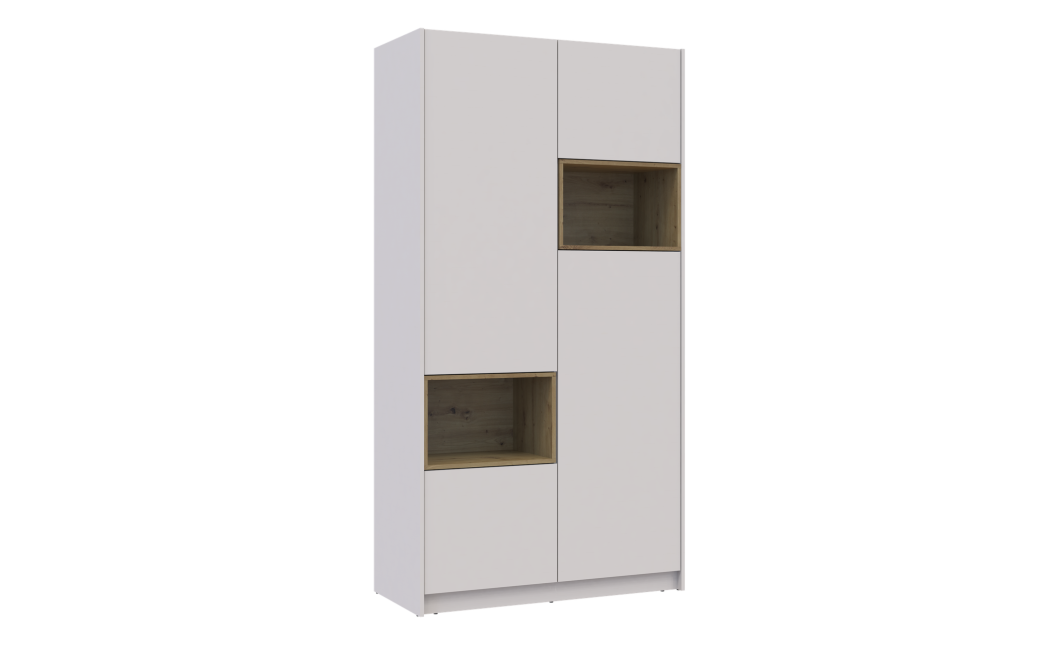 Kleiderschrank Doros Dale Kaschmir/Artisan Eiche 2 Türen 115,2x52x220 (80737725)