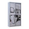 Kleiderschrank Doros City Light Natti Luc Schiebetüren mit Spiegel 120x45x225 (80736504)