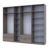 Kleiderschrank Doros Lukas Cannolo / Cannolo 3+4 Türen 295x50x240 (42005245)