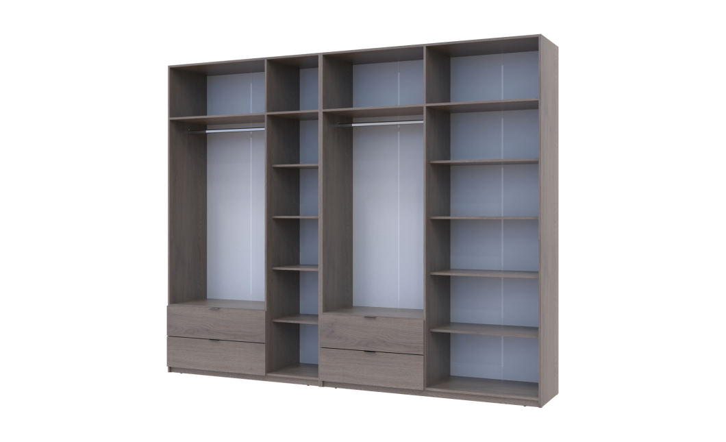 Kleiderschrank Doros Lukas Cannolo / Cannolo 3+4 Türen 295x50x240 (42005245)