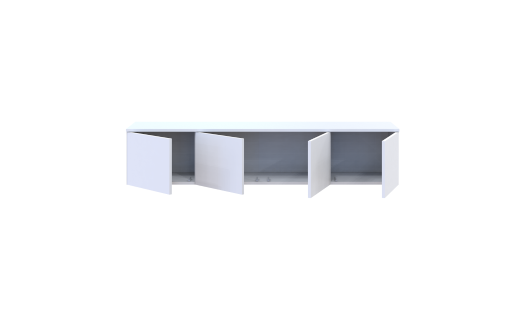 TV-Board Doros Levia Weiß 4 Türen 160x35x33 (41516091)