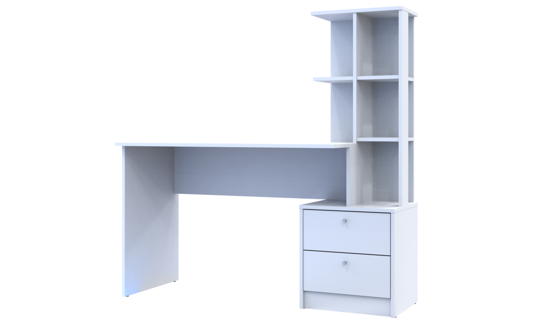 Computertisch Doros T7 Weiß 136x55x138 (81373482)