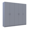 Kleiderschrank-Set Doros Promo Grau 2+3 Türen 225x48x204 (80737767)