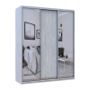 Kleiderschrank Doros City Light Natti Luc Schiebetüren mit Spiegel 180x60x225 (80736520)