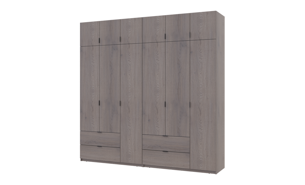Kleiderschrank Doros Lukas Cannolo / Cannolo 3+3 Türen 240x50x240 (42005241)