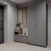 Flurmöbel Set Bela + Kleiderschrank Promo Cremona Cannolo/Grau 190x48x204 (42005331)