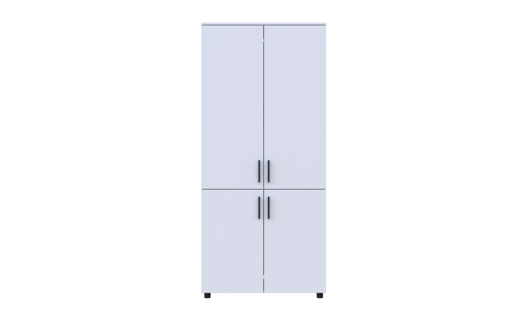 Kleiderschrank Doros Thorn Weiß 2 Türen Böden 90x51,6x200 (44900436)