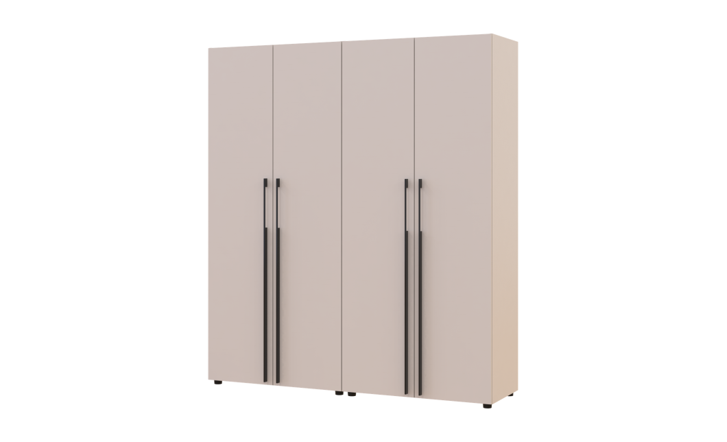 Kleiderschrank mit Schubladen Doros Kasper Kaschmir 2+2 Türen 180x48x204 (42005728)