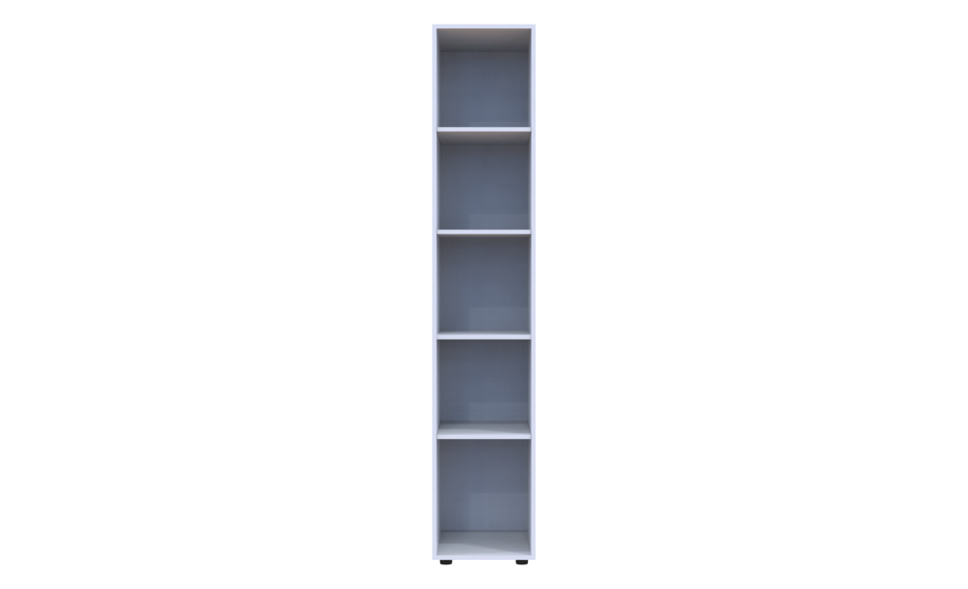 Kleiderschrank Doros Gelar Weiß mit Spiegel 39x49,5x203,4 (44900242)