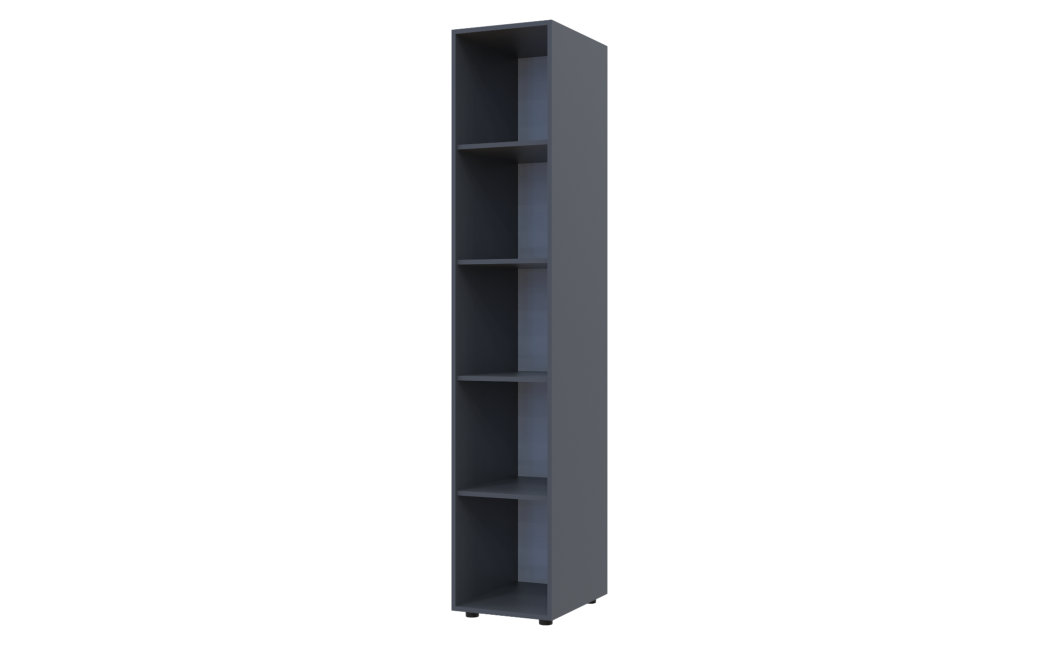Kleiderschrank-Regal Doros Gelar Graphitgrau 38,2x49,5x203,4 (41510103)