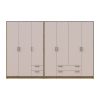 Kleiderschrank Doros Rondi Artisan Eiche/Kaschmir 3+4 Türen 281x52x195 (42005660)