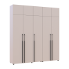 Kleiderschrank mit Schubladen, Regalen und Aufsatz Doros Kasper Kaschmir 2+3 Türen 225x48x245 (42005556)