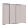 Kleiderschrank Doros Sigma Slim Schiebetüren Kaschmir 2+2 Türen 280x45x214.4 (42005602)