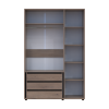 Kleiderschrank mit Schubladen Doros Kasper Cremona Cannolo 3 Türen 135x48x204 (42005560)