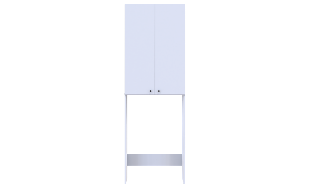 Waschmaschinenschrank Doros Lola Weiß 64x31,6x190 (41516022)
