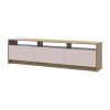 TV-Board Doros U3 Artisan Eiche / Kaschmir 180x33x43 (41516203)