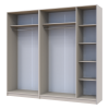 Kleiderschrank Doros Promo mit Drehtüren Kaschmir 2+3 Türen 225x48x204 (80737673)