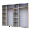 Kleiderschrank Doros Sigma Slim Schiebetüren Kaschmir 2+2 Türen 270x45x214.4 (42005600)