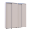 Kleiderschrank Doros Sigma Slim Schiebetüren Kaschmir 2+2 Türen 190x45x214.4 (42005584)