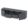 Kommode Doros Ron 4 Graphitgrau 2 Türen 2 Schubladen 180x38x50 (44900234)