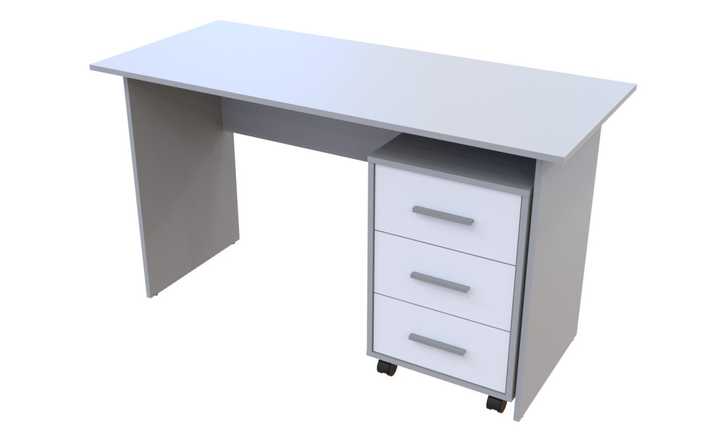 Computertisch Doros T3 Grau Weiß 120x60x78 (44900061)