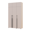 Kleiderschrank mit Schubladen und Aufsatz Doros Kasper Kaschmir 3 Türen 135x48x245 (42005566)