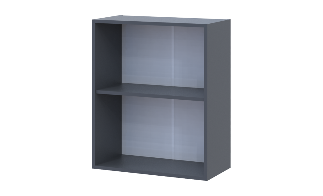 Leia Küche Doros M72_SZ60 Oberschrank links Graphitgrau Klondike Arbeitsplatte 60x31,6x72 (80359569.1)