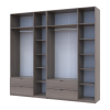Kleiderschrank Doros Lukas Cannolo / Cannolo 3+3 Türen 255x50x240 (42005242)