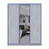 Kleiderschrank Doros City Light Natti Luc Schiebetüren mit Spiegel 180x60x225 (80736522)