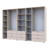 Kleiderschrank Doros Gelar Kaschmir 3+3 Türen Säulenschrank 292,4x49,5x203,4 (42005178)