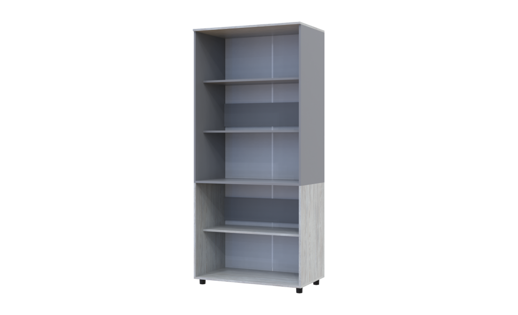 Kleiderschrank Doros Thorn Natti Kiefer/Grau 2 Türen Böden 90x51,6x200 (44900464)