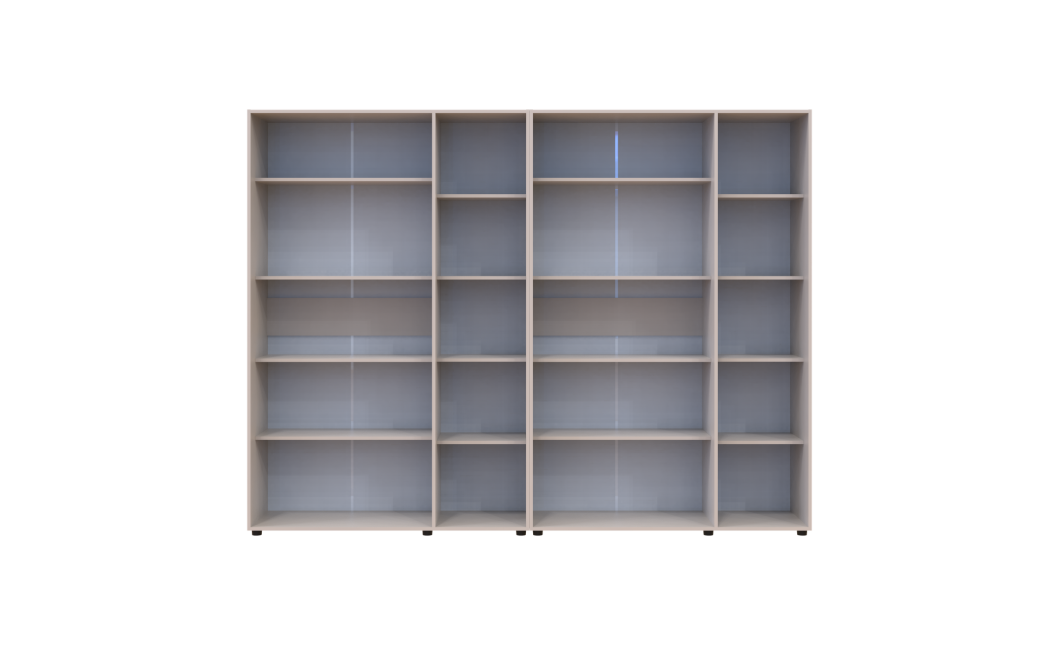 Kleiderschrank mit Regalen Doros Kasper Kaschmir 3+3 Türen 270x48x204 (42005570)
