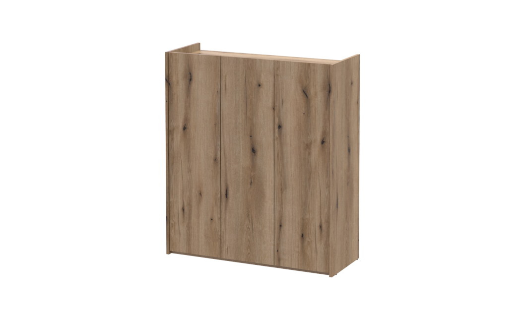 Kommode Doros Kassel Ewok Eiche 3 Türen 97x40x110 (41516210)