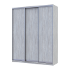 Kleiderschrank Doros City Light Natti Luc Schiebetüren 3 Türen 225x60x225 (80736526)